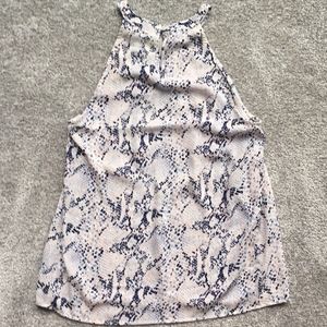 Snake print business professional tank